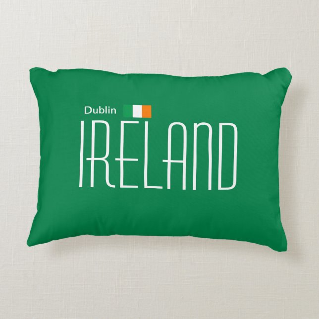 Dublin, Ireland Pillow (Back)