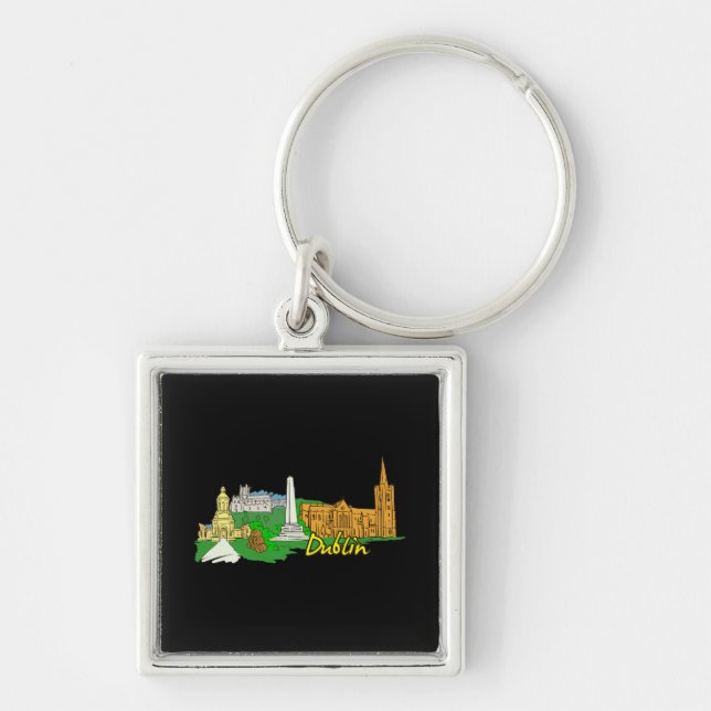 Dublin - Ireland.png Keychain (Front)
