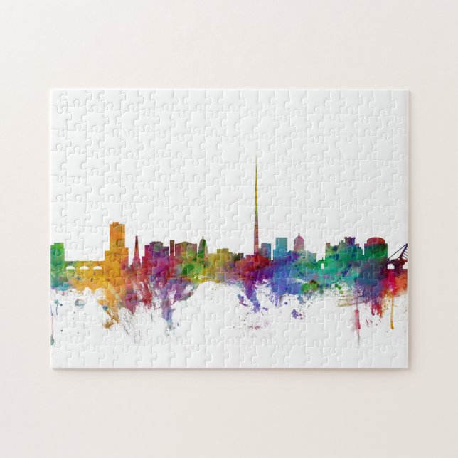 Dublin Ireland Skyline Jigsaw Puzzle (Horizontal)