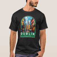 Dublin Ireland Travel Art Vintage