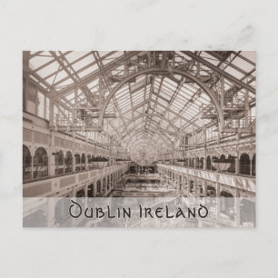 Dublin Ireland Travel Photo Modern Vintage look Postcard