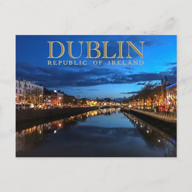 Dublin Ireland Travel Postcard (Front)