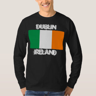 Dublin, Ireland with Irish flag T-Shirt