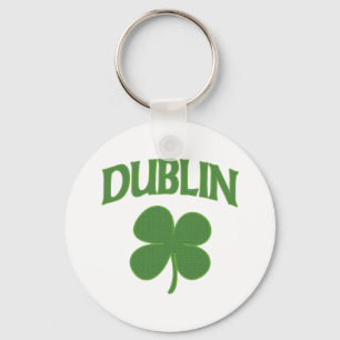 Dublin Irish Shamrock Keychain