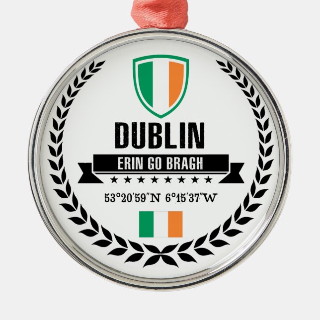 Dublin Metal Ornament (Front)