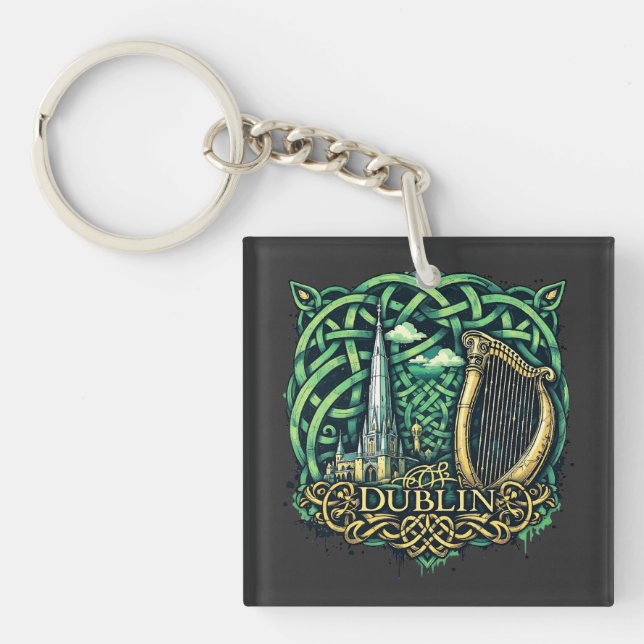 Dublin Republic of Ireland Keychain (Front)