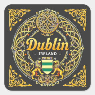 Dublin Republic of Ireland Square Sticker