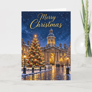 Dublin Snowy Christmas Evening Holiday Card