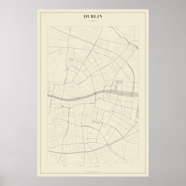 Dublin Street Map Poster (Front)