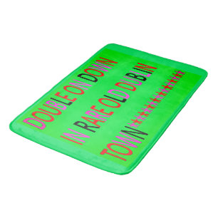 DUBLIN TOWN IRELAND GREEN RED BLACK PURPLE BATH MAT