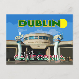 Dublin, Visit California Postcard