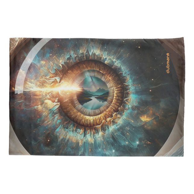 Dubman Designs: Eye of God, River of Hope Pillowcase (Back)