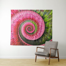 Dubman Designs: Neon Pink and Green Fibonacci 