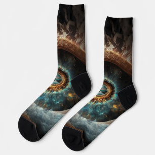 Dubman Does Design: Eye of God, River of Hope Socks