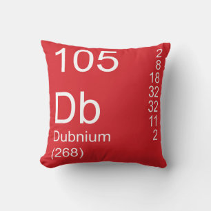 Dubnium Throw Pillow