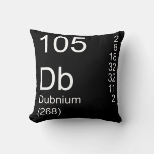 Dubnium Throw Pillow
