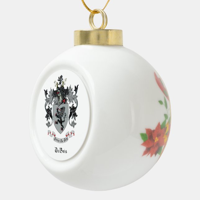 DuBois Family Crest Ceramic Ornament (Right)