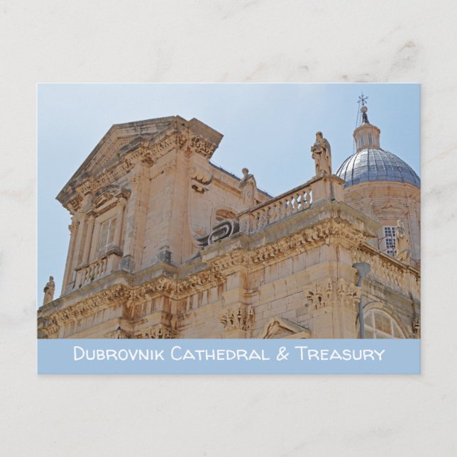 Dubrovnik Cathedral & Treasury Holiday Postcard (Front)
