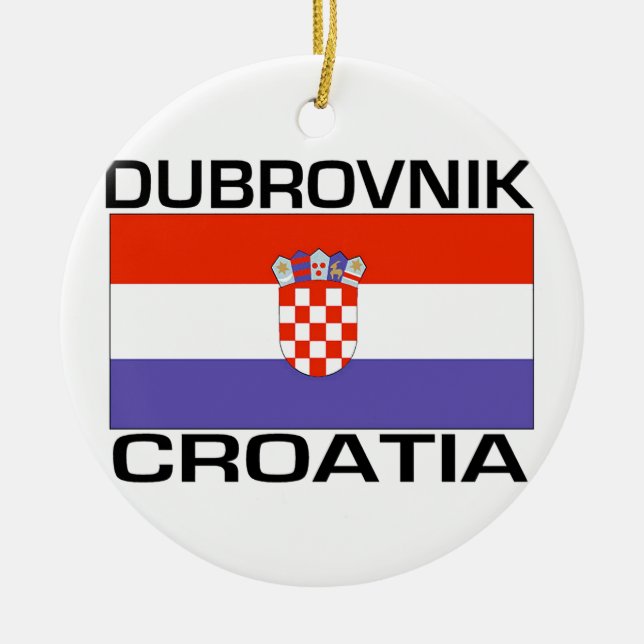 Dubrovnik Ceramic Ornament (Front)
