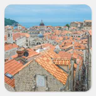 Dubrovnik city center square sticker