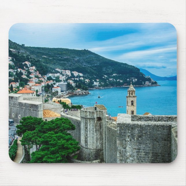 Dubrovnik city wall mouse pad (Front)