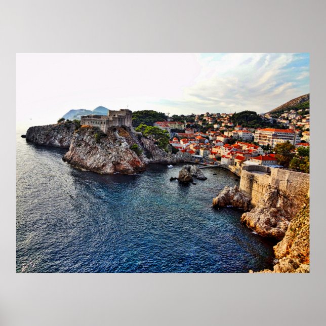 Dubrovnik, Croatia Castle Poster (Front)