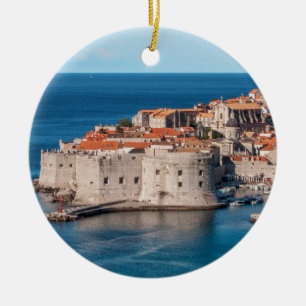 Dubrovnik, Croatia Ceramic Ornament