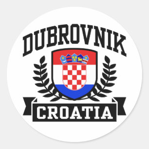 Dubrovnik Croatia Classic Round Sticker