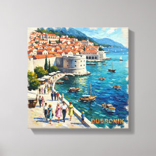 Dubrovnik Croatia Harbor Coastal Home Decor