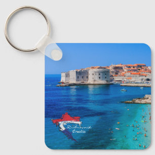 Dubrovnik Croatia Hrvatska Adriatic Sea Keychain