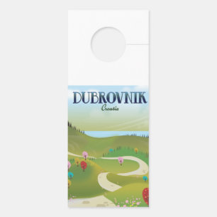 dubrovnik croatia landscape poster. door hanger