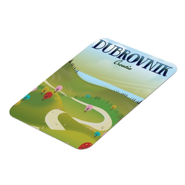 dubrovnik croatia landscape poster. magnet (Left Side)