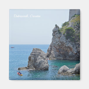 Dubrovnik Croatia Rocks Holiday Magnet