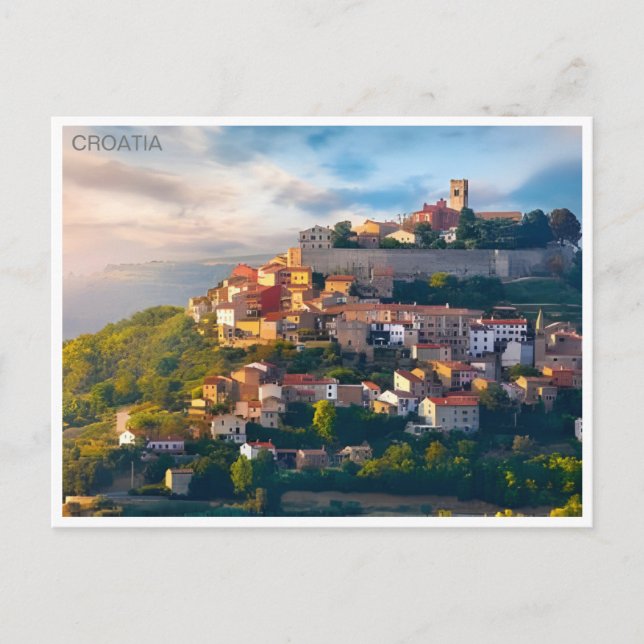 Dubrovnik Croatia Travel Art Vintage split  Postcard (Front)