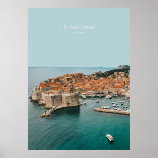 Dubrovnik, Croatia Travel Artwork Poster
