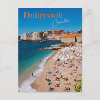Dubrovnik Croatia Travel Postcard