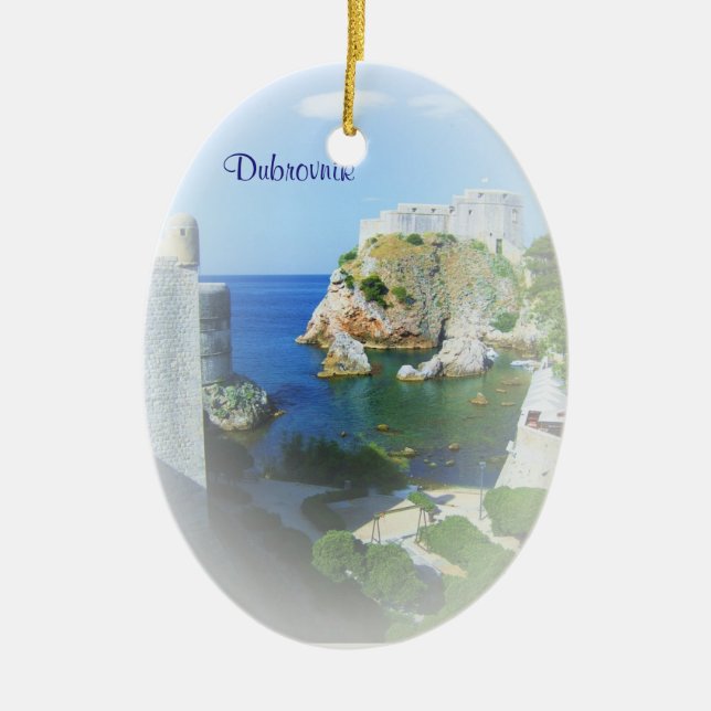 Dubrovnik Croatie Ornement de Noël personnalisé (Devant)