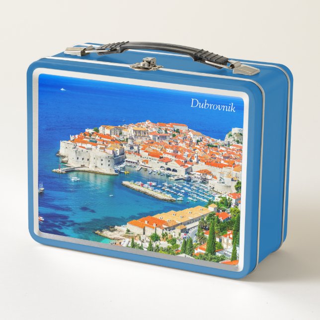 Dubrovnik-Dubrovnik Inspired Design Metal Lunch Box (Front)