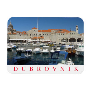 Dubrovnik harbour fridge magnet