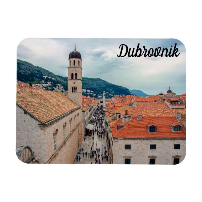 Dubrovnik main street, Croatia Magnet (Horizontal)