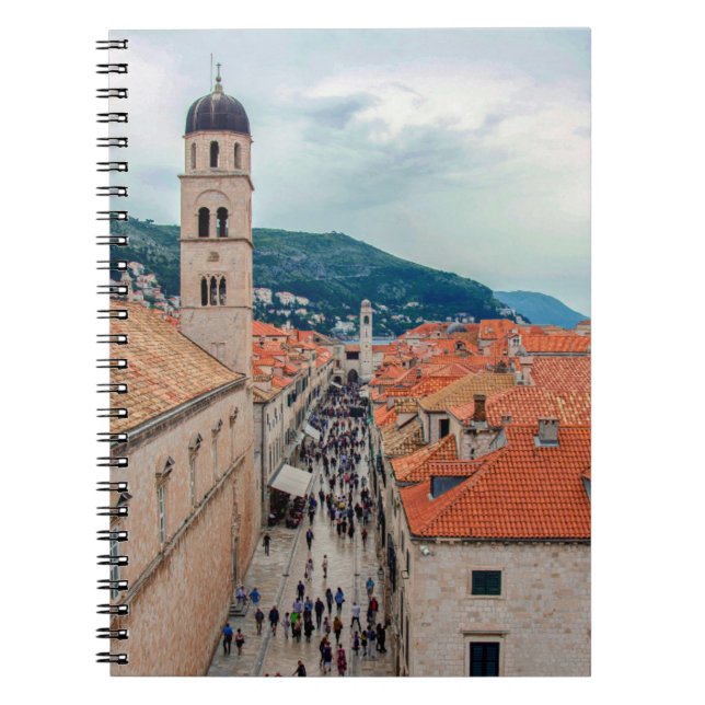 Dubrovnik main street, Croatia Notebook (Front)