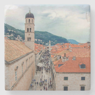 Dubrovnik main street, Croatia Stone Coaster