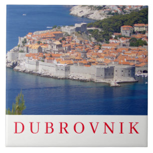 Dubrovnik panoramic view ceramic tile