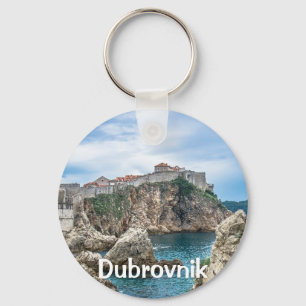 Dubrovnik walls view from sea keychain