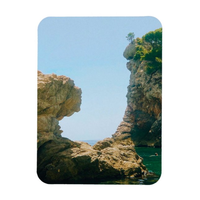 Dubrovnik West Harbour and Pier  Magnet (Vertical)