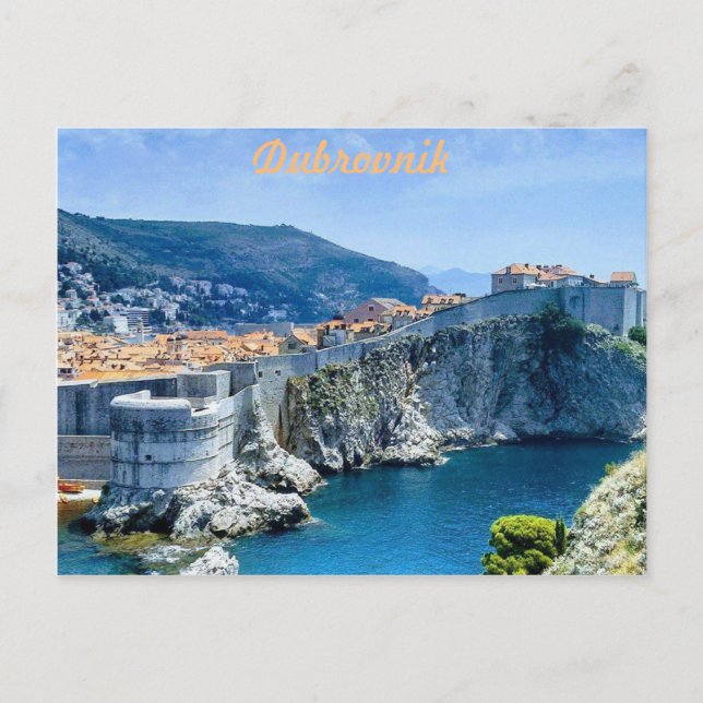 Dubrovnik's Old City Postcard (Front)