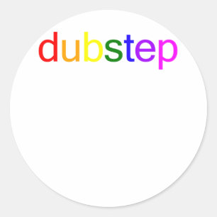 Dubstep Colour Spectrum Classic Round Sticker