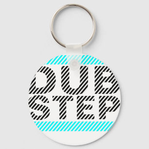 Dubstep Cyan Keychain