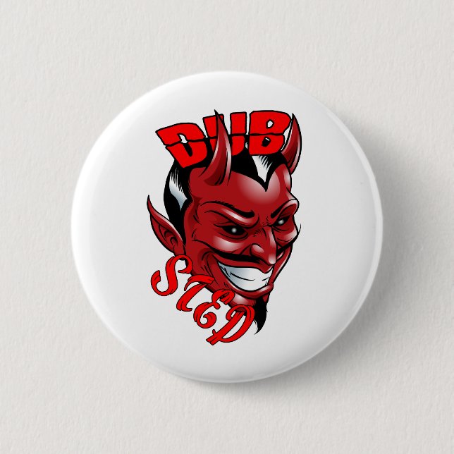 Dubstep Devil 2 Inch Round Button (Front)