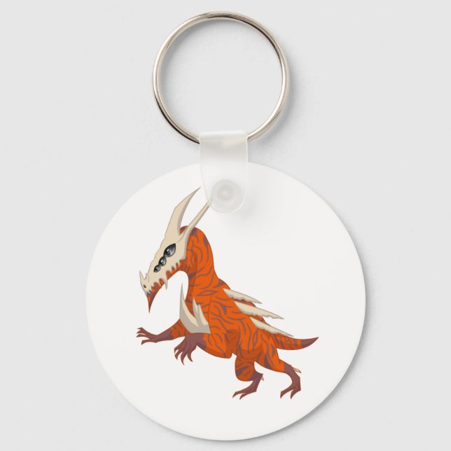 Dubstep Dragon Keychain (Front)